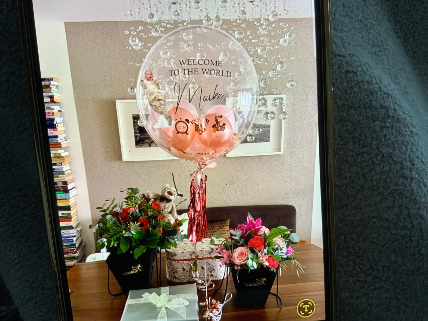 Customer photo review of Welcome to the World Baby Designer Ballon