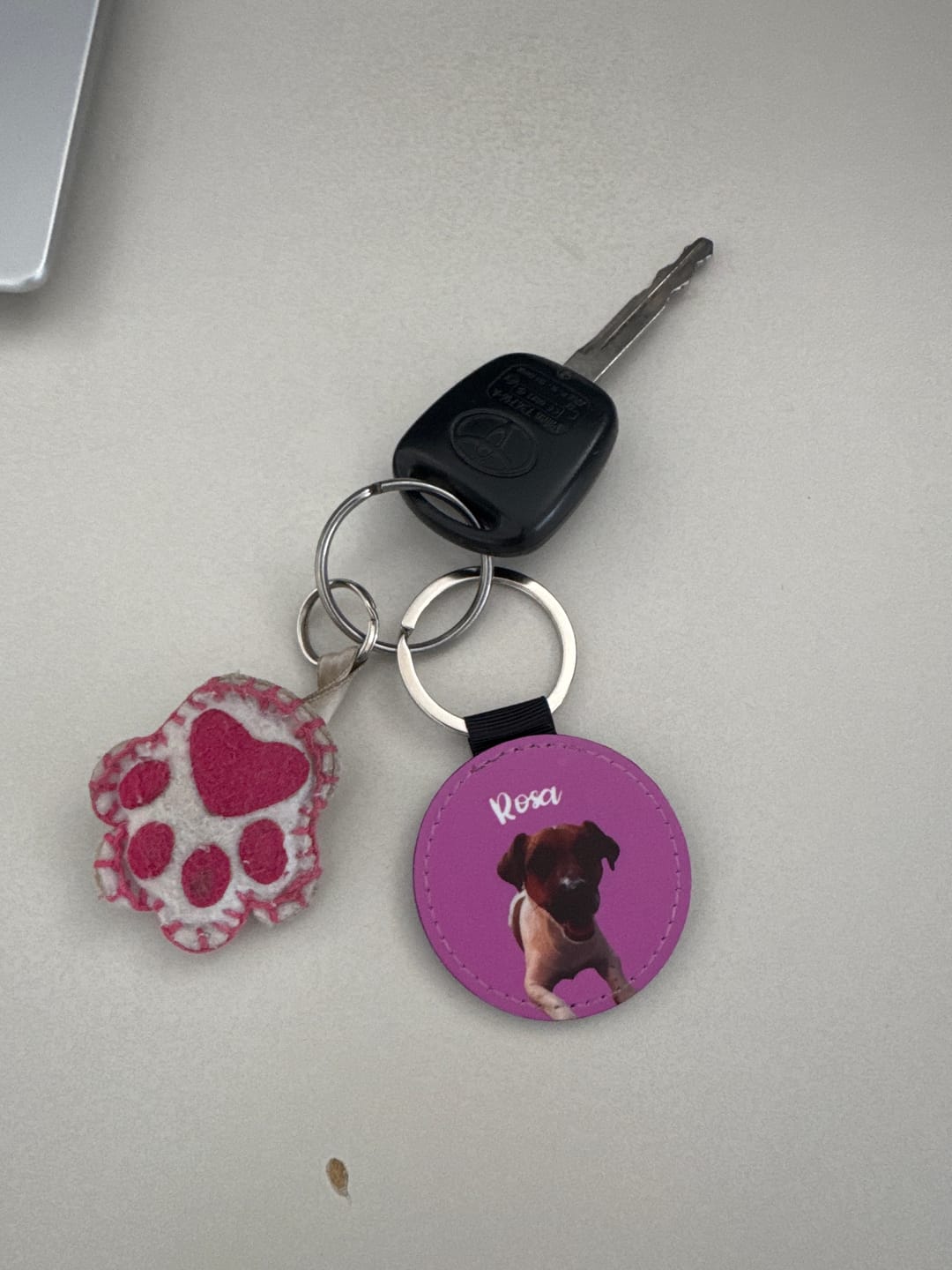Customer photo review of Ritratto animale domestico - Portachiavi personalizzato