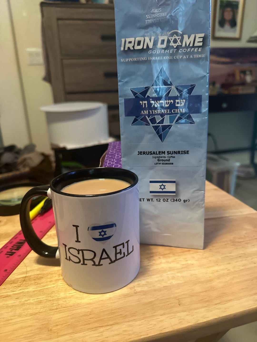 Customer photo review of Jerusalem Sunrise Medium Roast