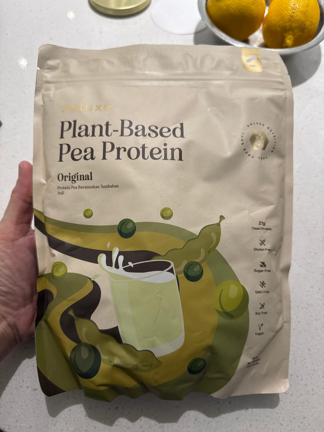 Customer photo review of (Sale) Original Pea Protein Isolate - Unflavoured - (Short Expiry / Packaging Defect/ Old Packaging)