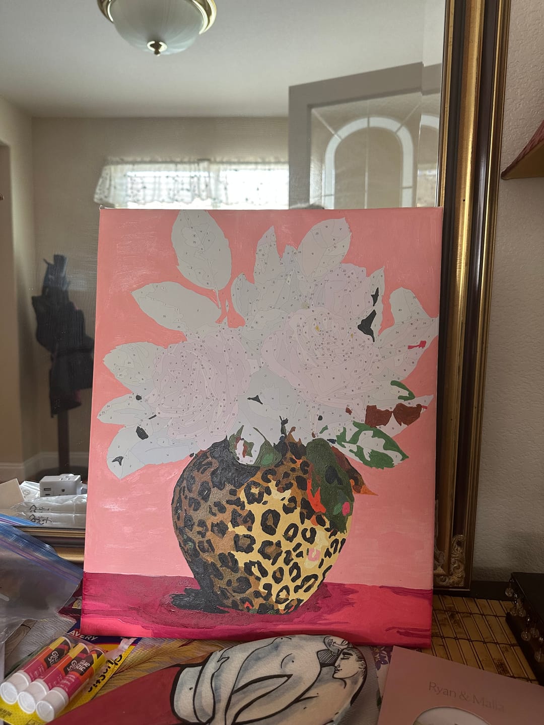 Customer photo review of Wild Roses | Paint by Number