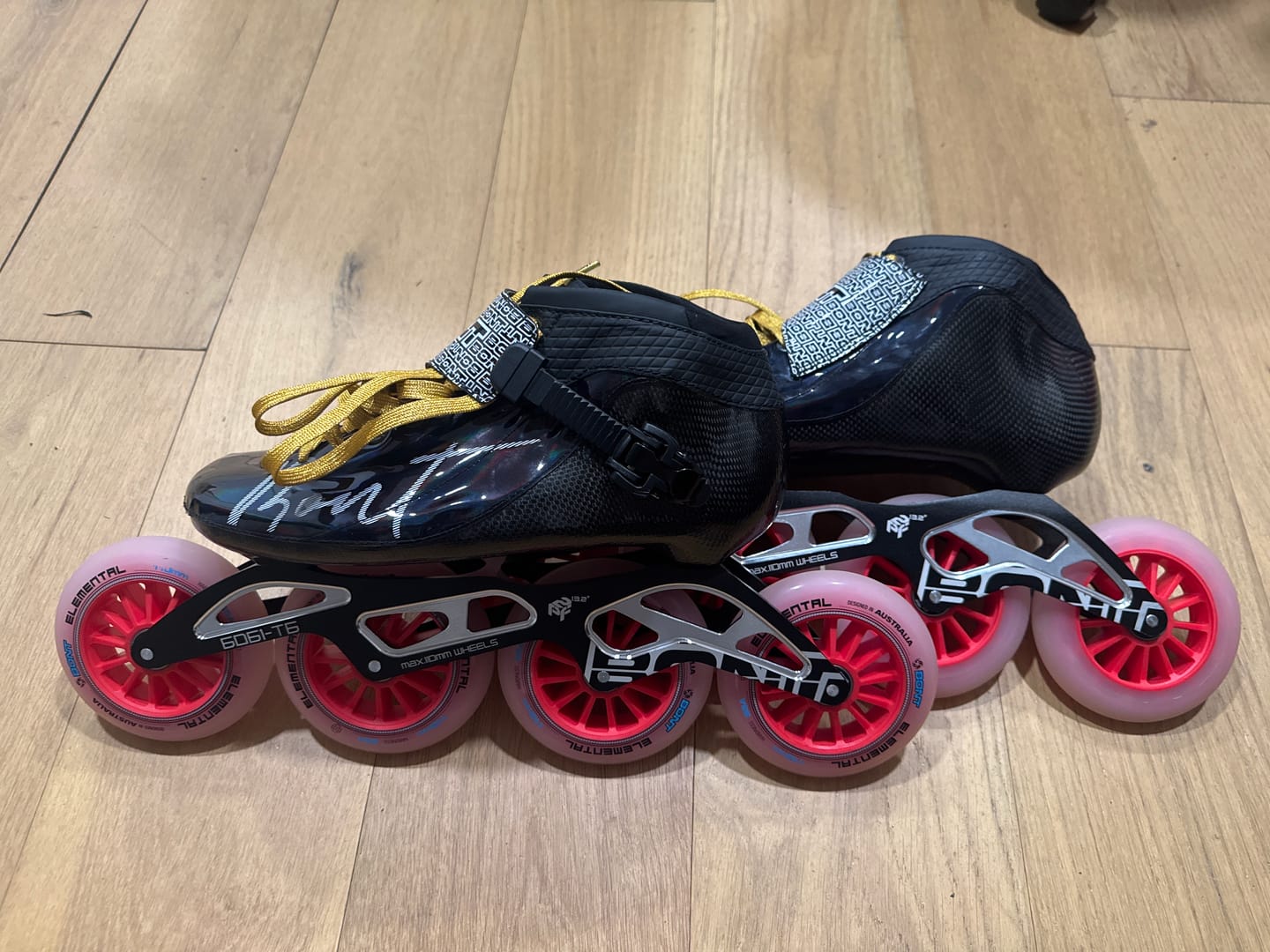 Customer photo review of Eclipse Inline Speed Skates