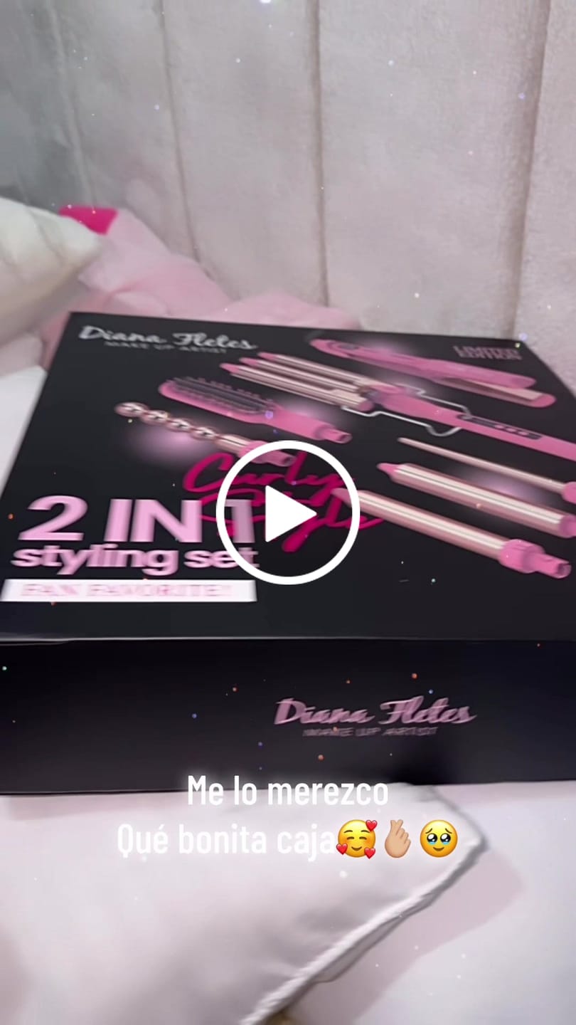 Customer video review of Set Plancha Profesional Infrarroja + Ferro 6 en 1 Light Pink