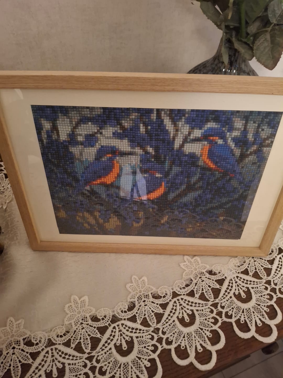 Customer photo review of Glas in lood ijsvogels
