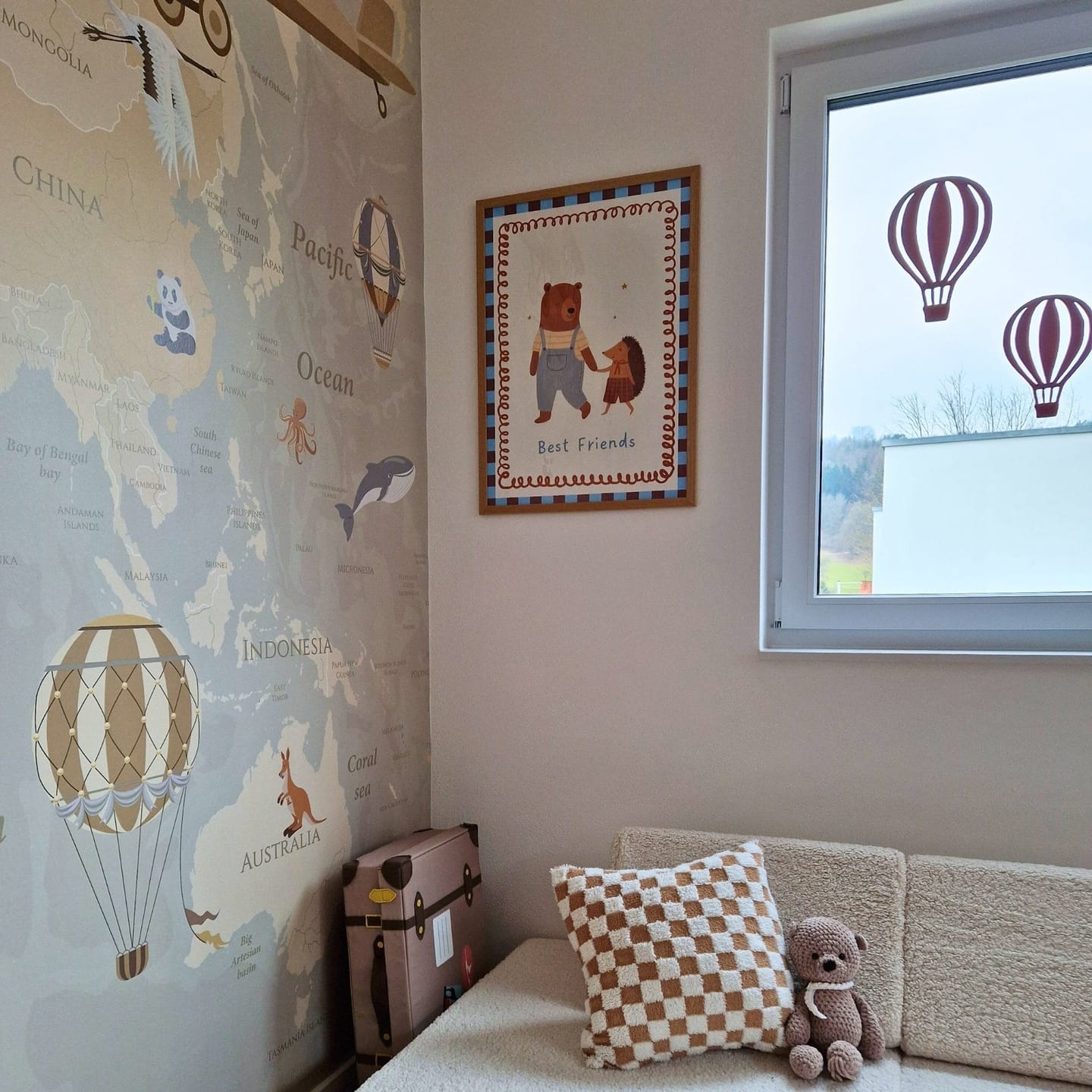 Customer photo review of Best Friends Nursery Print