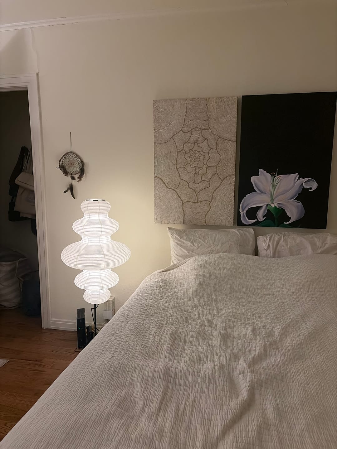 Customer photo review of Zephyr Paper Floor Lamp