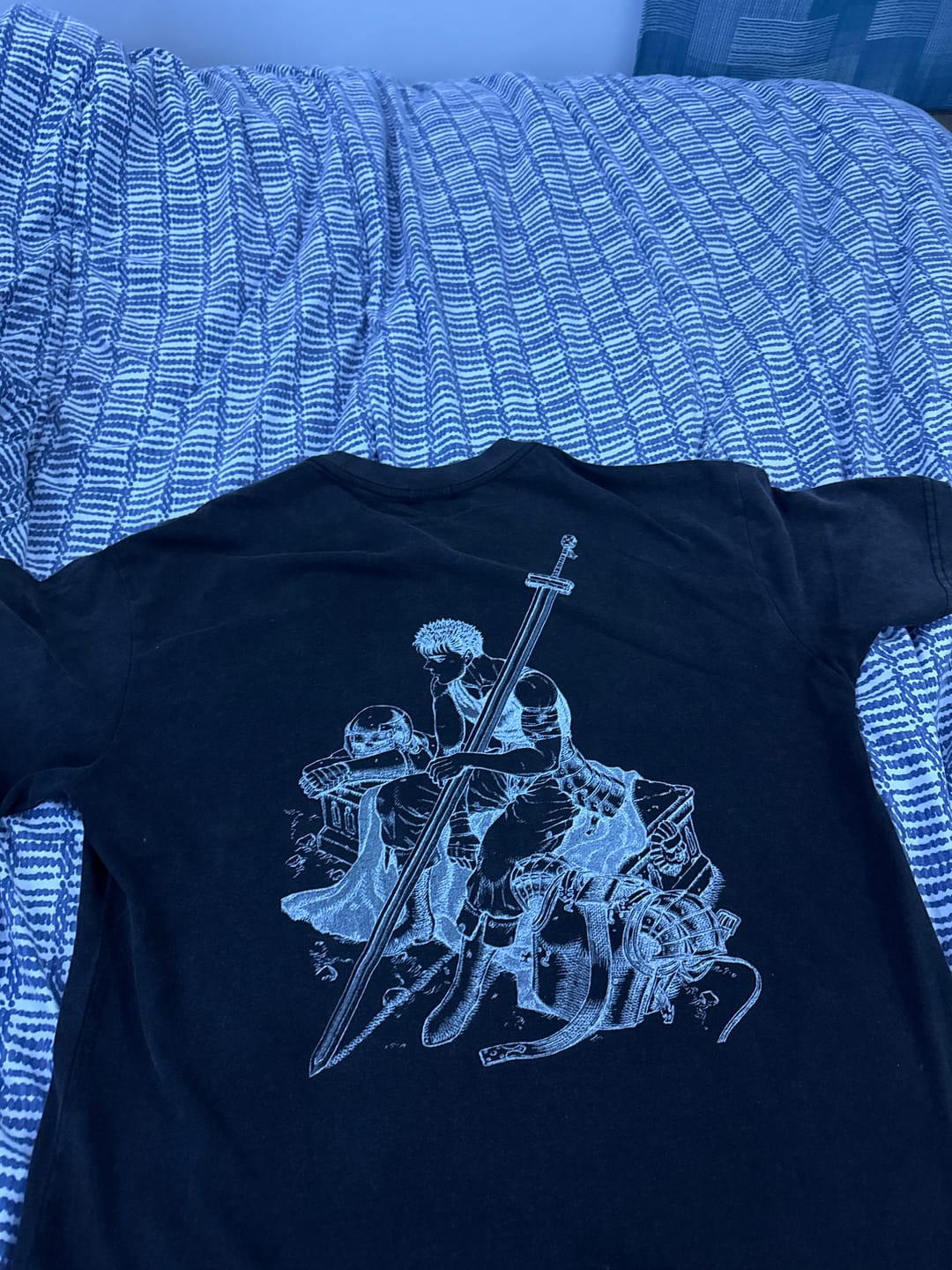 Customer photo review of Black Swordsman T-Shirt - Black