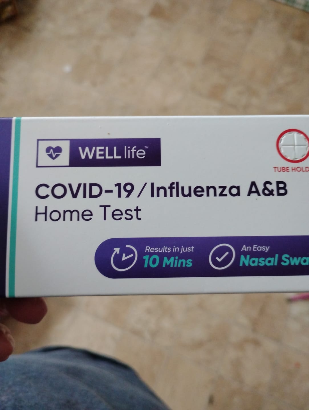Customer photo review of 【CLEARANCE】WELL Life™ COVID-19 / Influenza A&B Home Test, 2 Tests (EXP:2/5/2026)