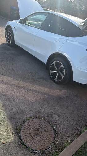 Customer photo review of ABS Side Mirror Covers & Door Handle Covers for 2026 New Tesla Model Y Standard