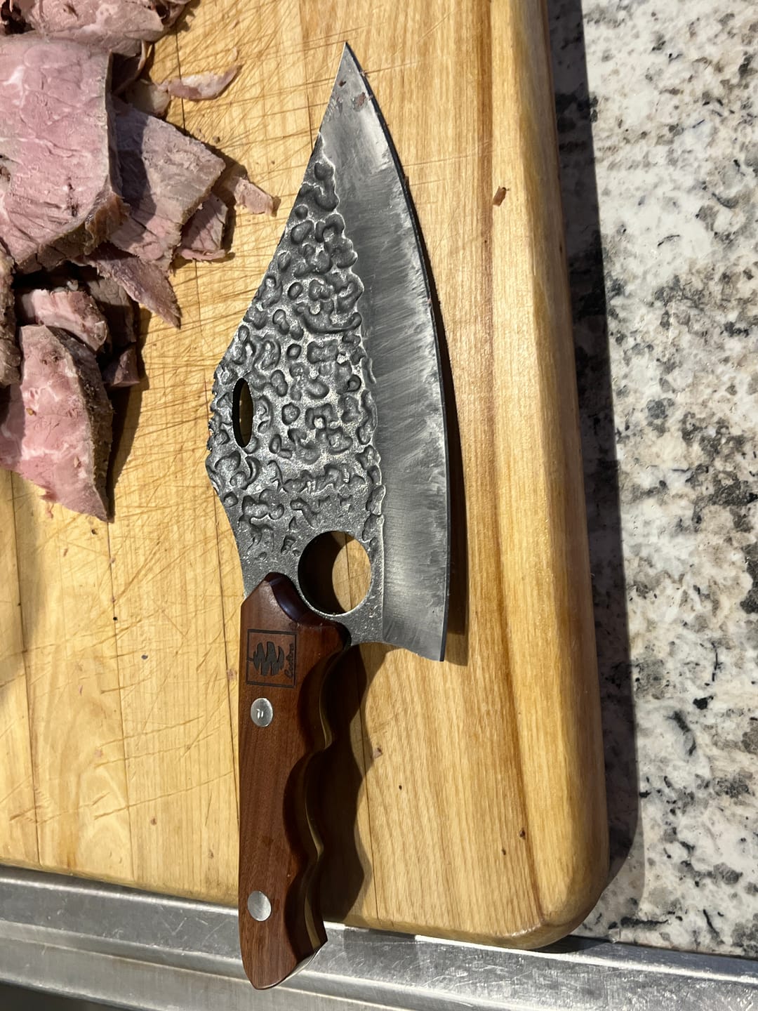 Customer photo review of Gator 7.6" Butcher Knife