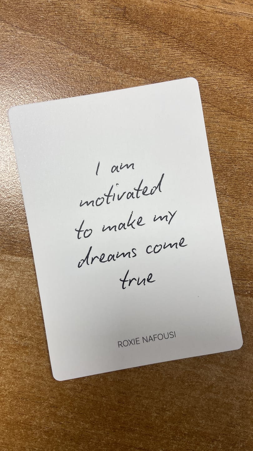 Customer photo review of The Confidence Affirmations By Roxie Nafousi