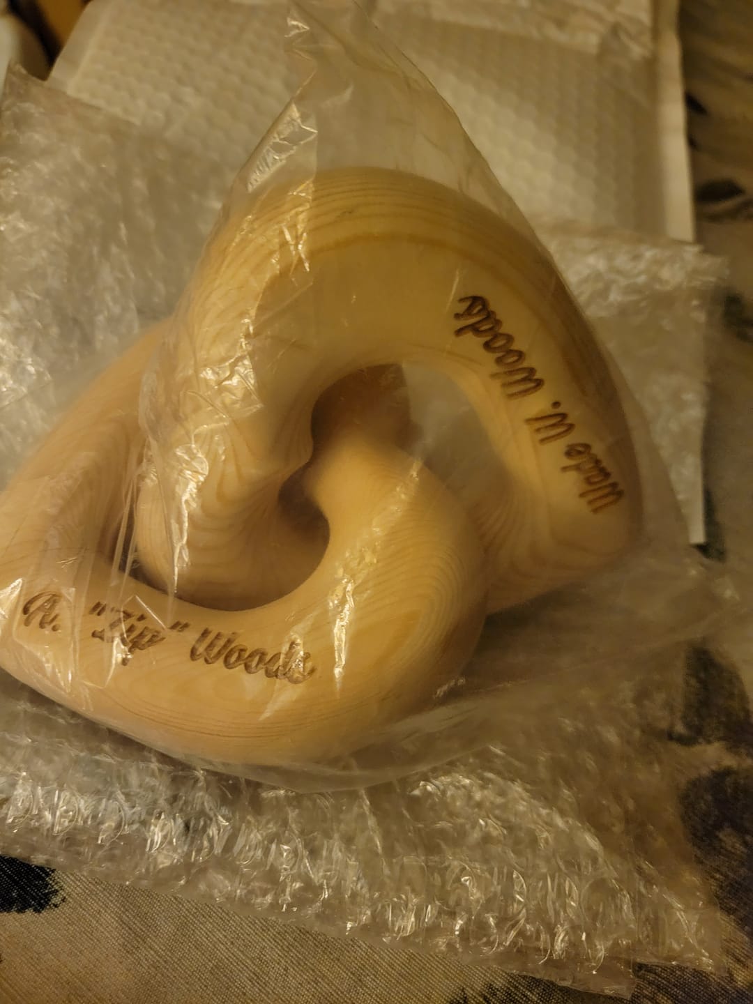 Customer photo review of Romantic Couple - Personalized Infinity Heart Sculpture
