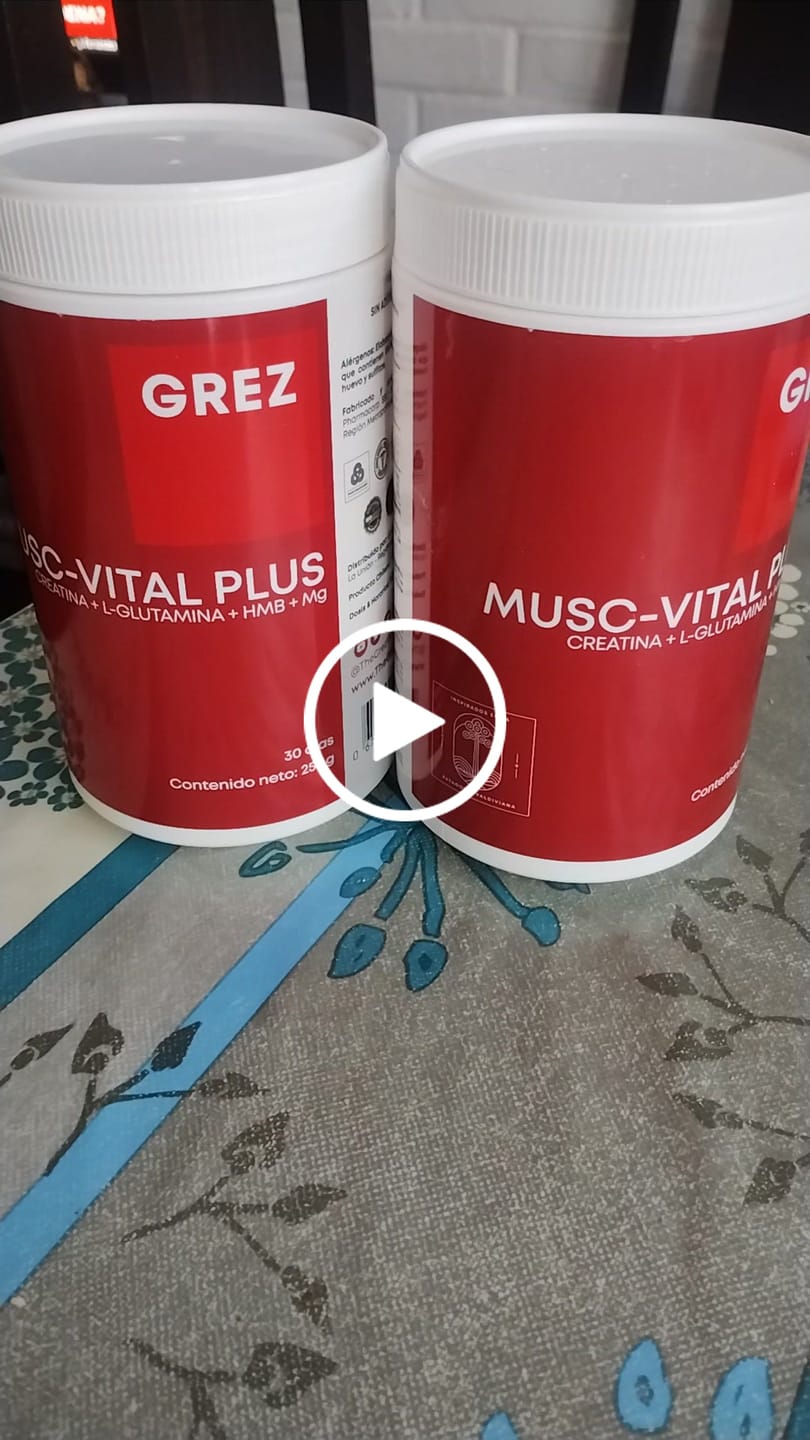 Customer video review of MUSC-VITAL PLUS - Creatina Creavitalis® + L-Glutamina + HMB + Magnesio / Polvo 255g.