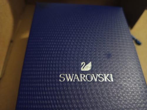 Customer photo review of COLLAR DANCING SWAN SWAROVSKI ORO ROSA RODIO + KIT DE REGALO