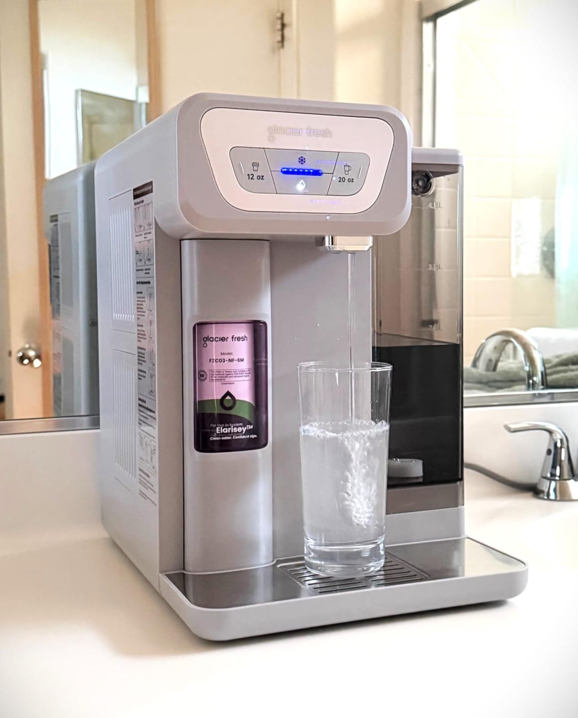 Customer photo review of GlacierFresh Coolon Countertop Cold Water Dispenser | Advanced Nano-Filtration & Instant Chilling
