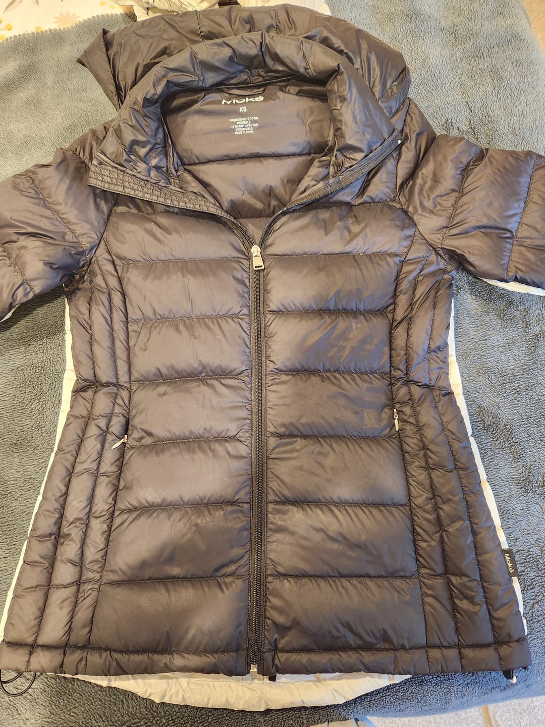 Customer photo review of Cushla Packable Puffer Down Jacket - Silver