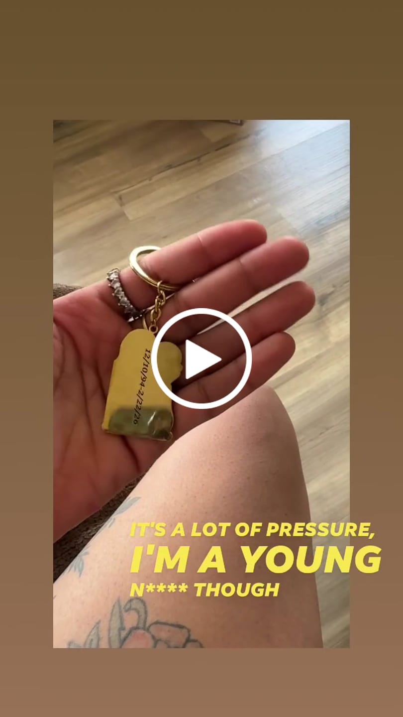 Customer video review of Custom Photo Engraved Keychain