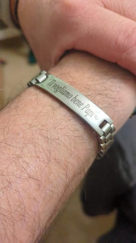 Customer photo review of Bracciale Personalizzato con Maglia Orologio Giubileo Luxury