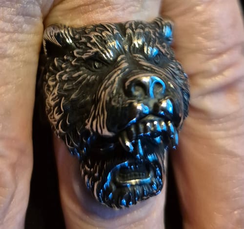 Customer photo review of Bague Guerrier Ours Berserker