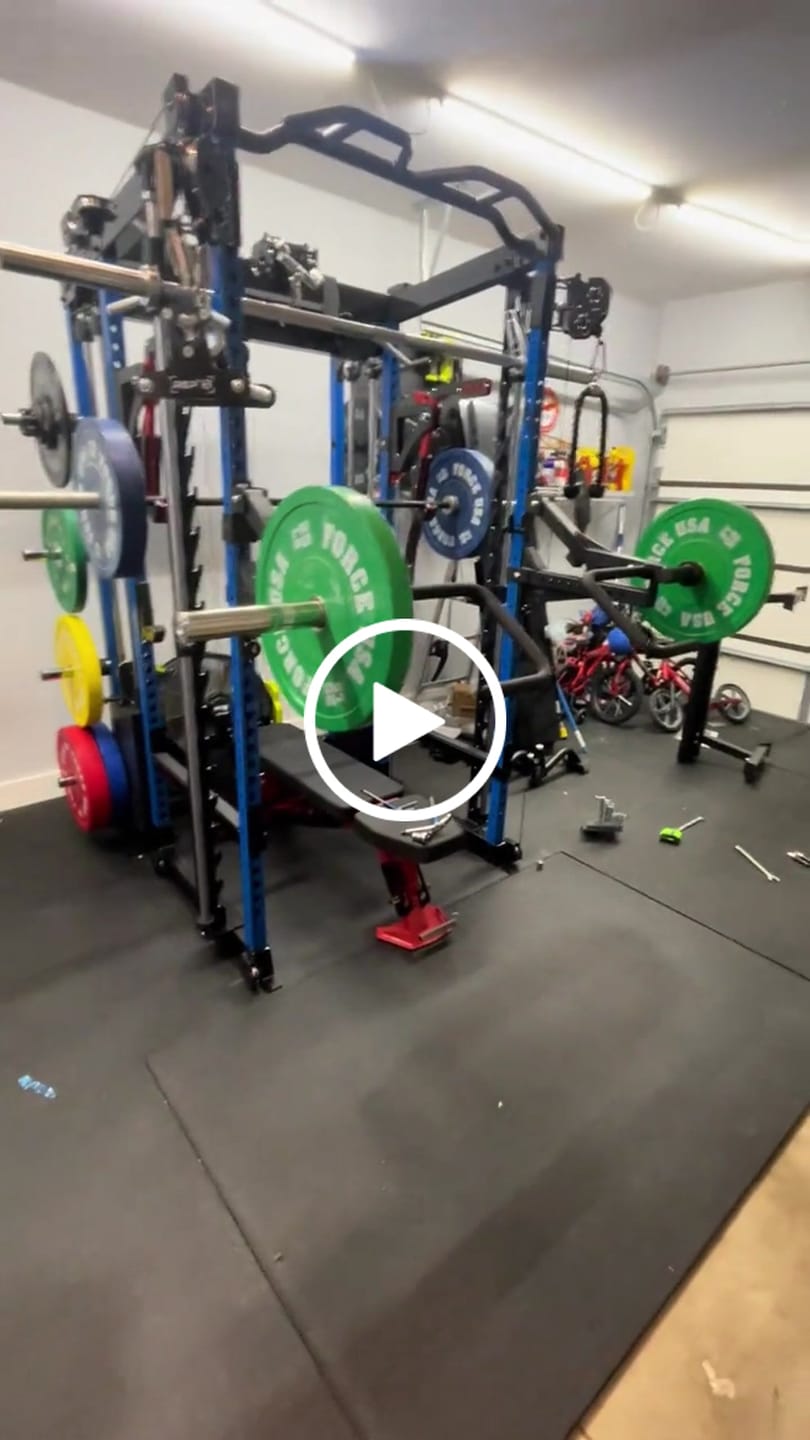 Customer video review of RitFit PPC03 1000lbs Power Cage with Smooth Cable System