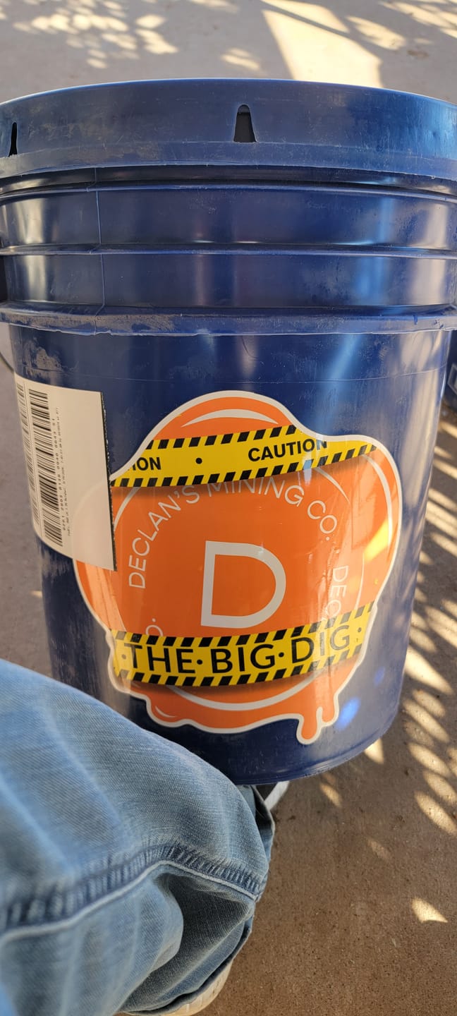 Customer photo review of The Big Dig - 5 Gallon Mining Bucket