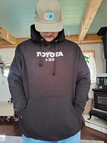 Customer photo review of JDM Toyota Heavy Weight Hoodie- Black