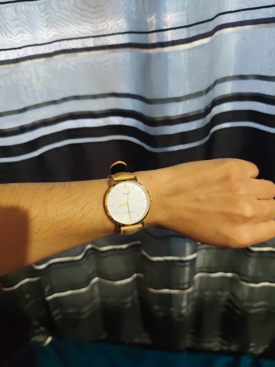 Customer photo review of Reloj Casio Análogo LTP-VT01GL-7B Correa de Cuero