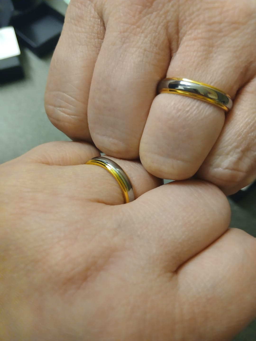 Customer photo review of The Vulcan Mirror Wonder Ring Set