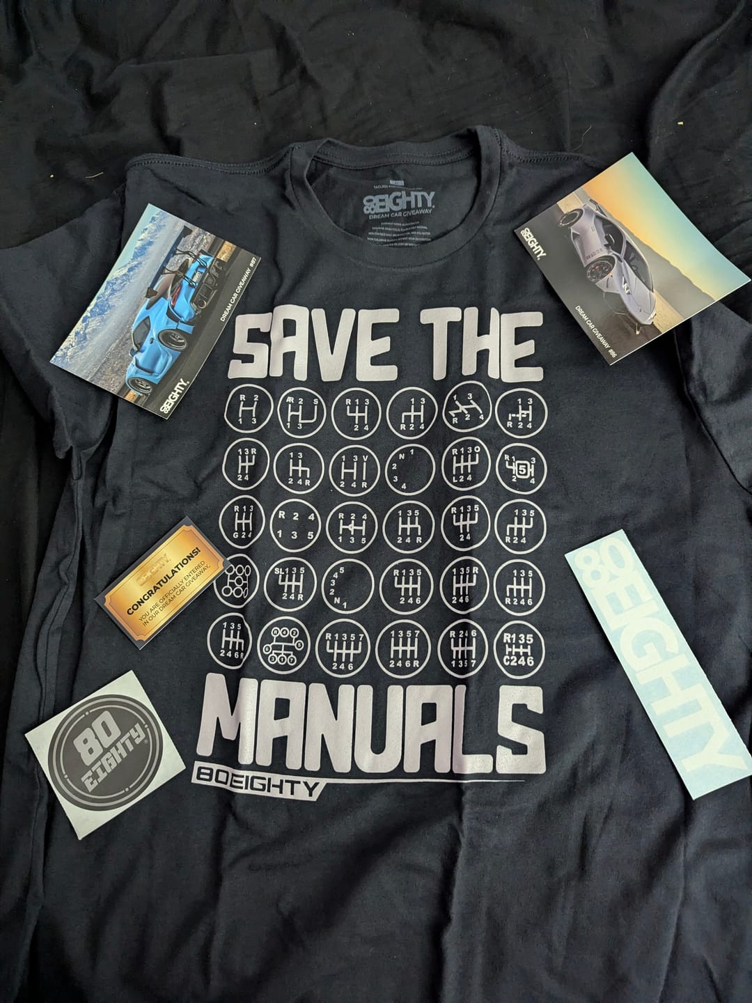 Customer photo review of 80Eighty® Save The Manuals Shirt
