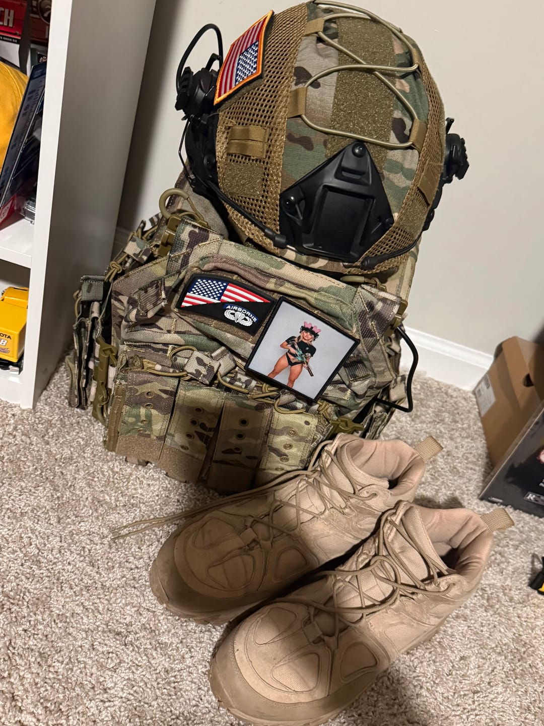 Customer photo review of Studio Vol. 10 - 4" x 3" Sublimation Velcro Morale Patch