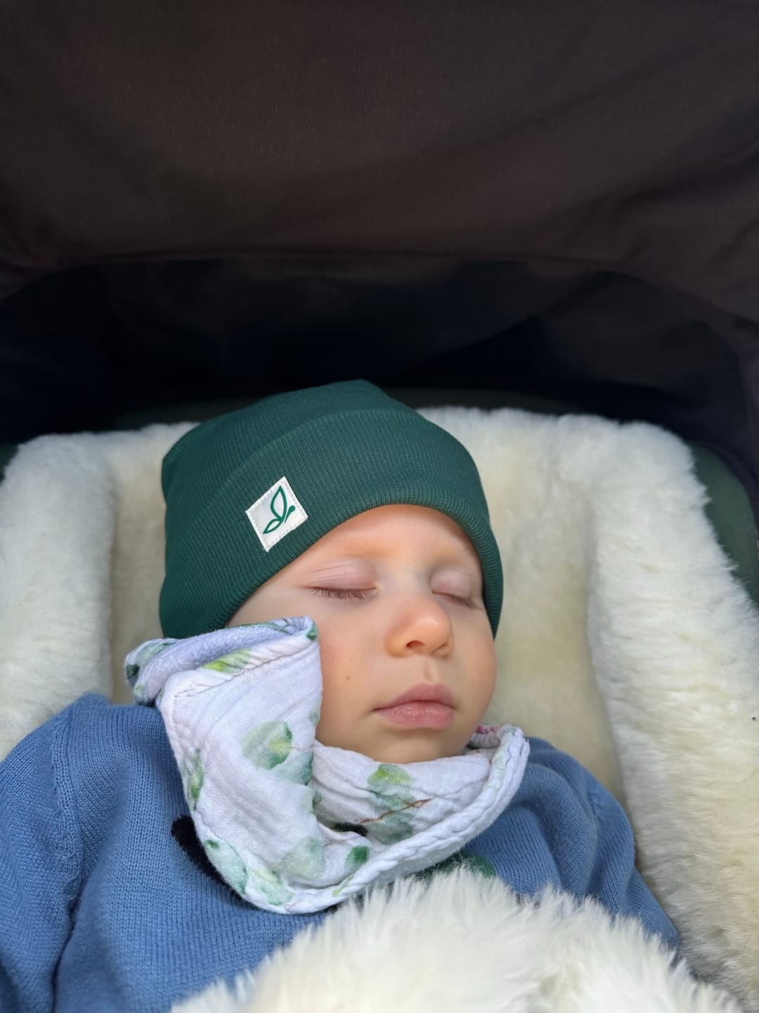 Customer photo review of Emmy Beanie - Forest Green