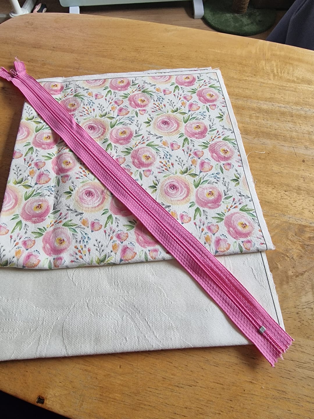 Customer photo review of Try Our New Fabric Panels: Linen Cushion Kit