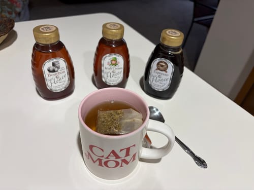 Customer photo review of ☕ Coffee Lover’s Honey Bundle – Espresso, Bourbon & Irish Cream Honey