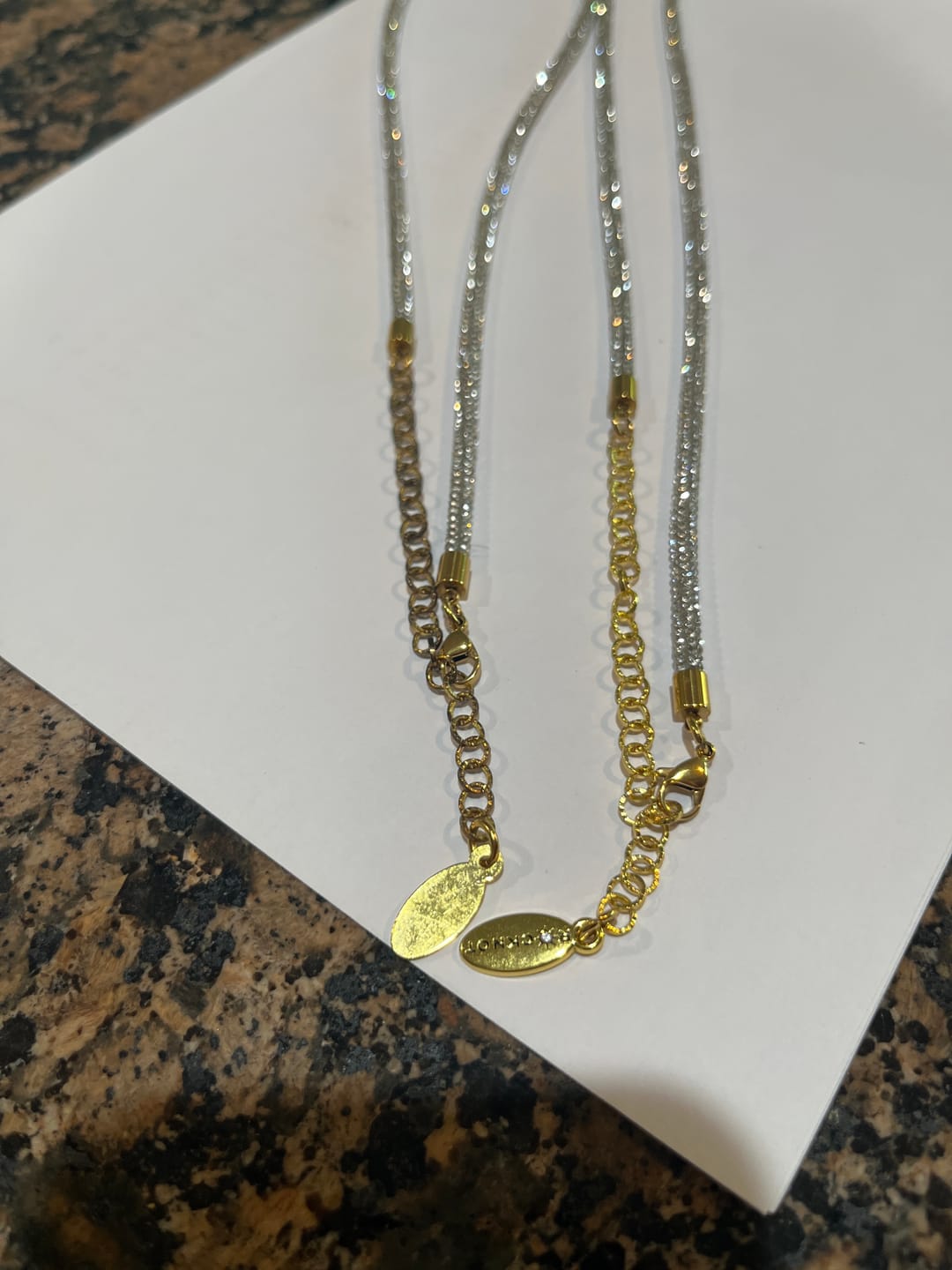 Customer photo review of Celestial Trio Necklace Set - Interchangeable Charm Clasps