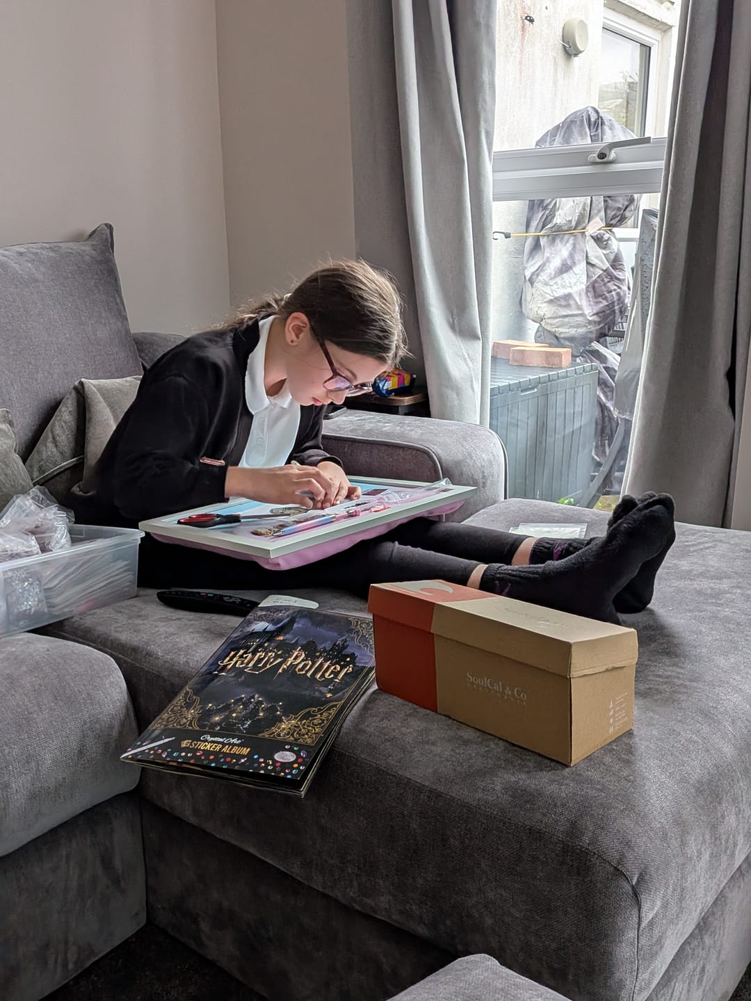 Customer photo review of Harry Potter Crystal Art Sticker Pack