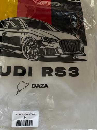 Customer photo review of Germany RS3 Tee- Off White