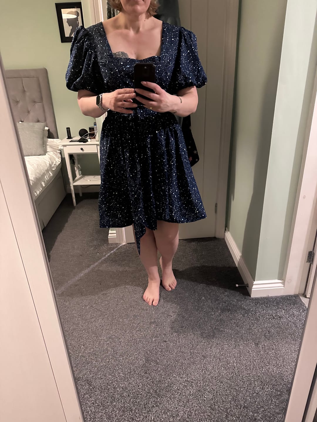 Customer photo review of Stars Constellation Rose & Hubble Cotton Poplin Fabric