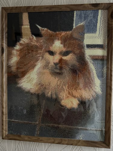 Customer photo review of Eigen Foto Diamond Painting