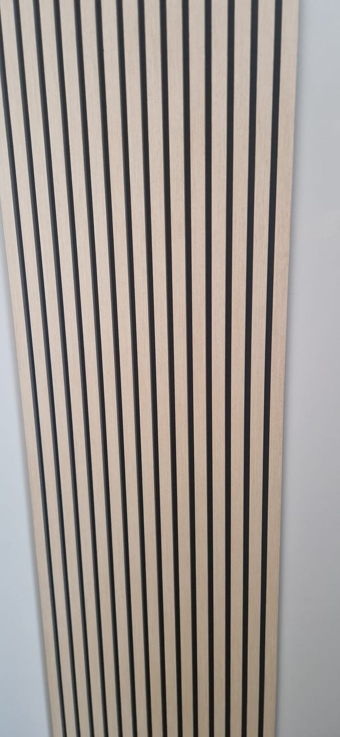Customer photo review of Acoustic Slat Panel - Natural Oak