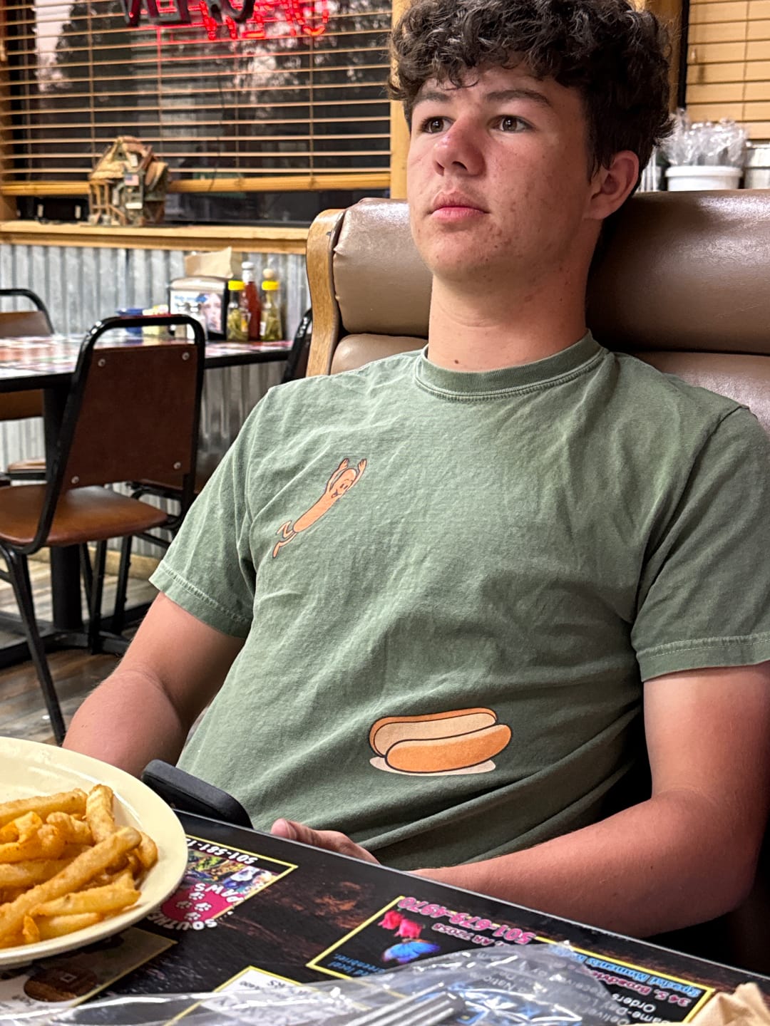 Customer photo review of Hotdog Dive — Premium Tee