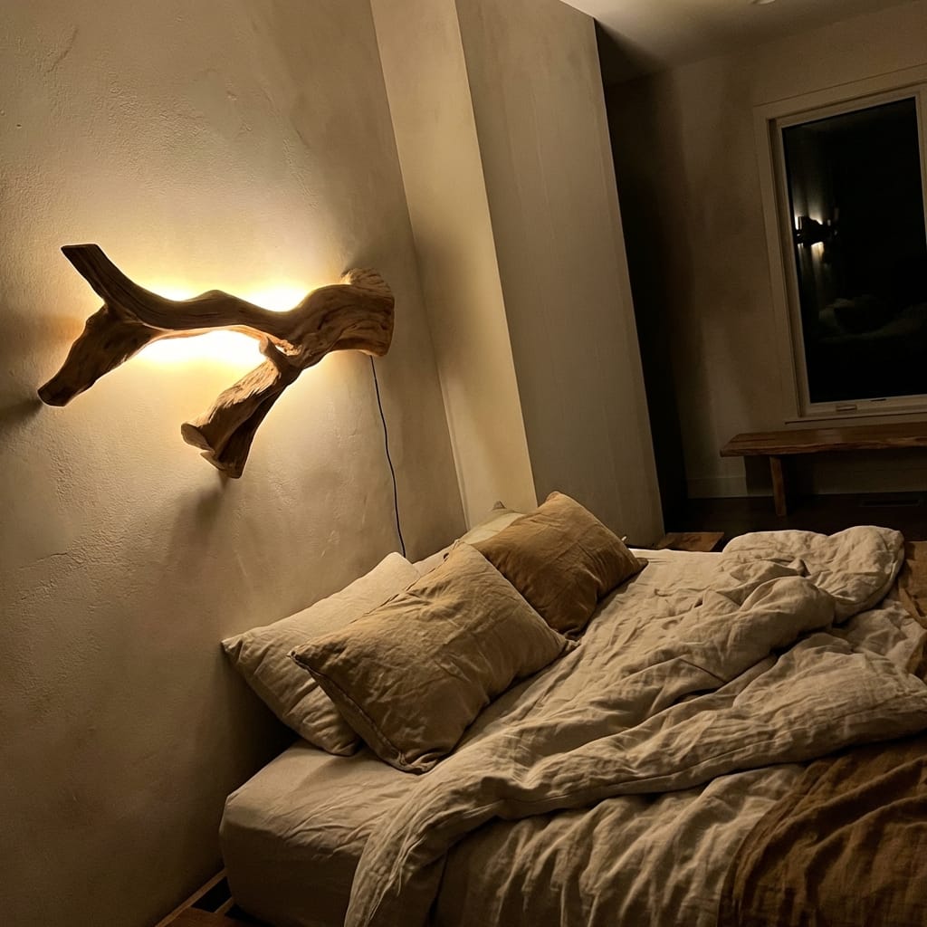 Customer photo review of Rustic Natural Wall Lamp For Hallway