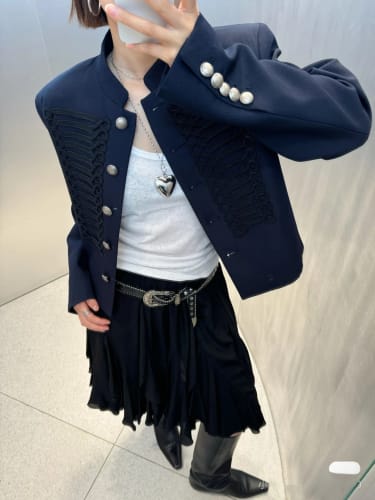 Customer photo review of Daniella Napoleon-Style Jacket