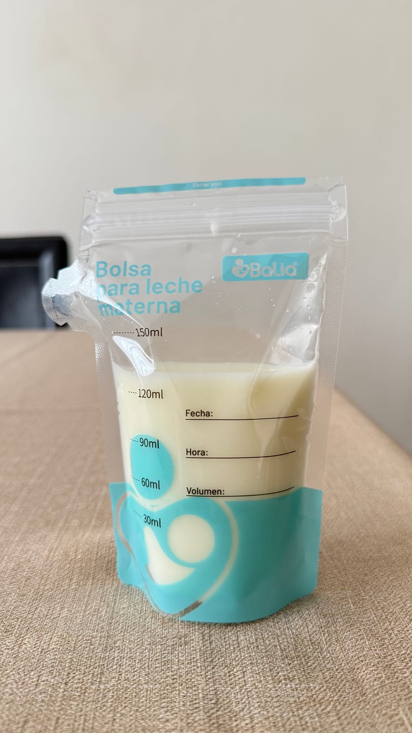 Customer photo review of Bolsa para leche materna 25un