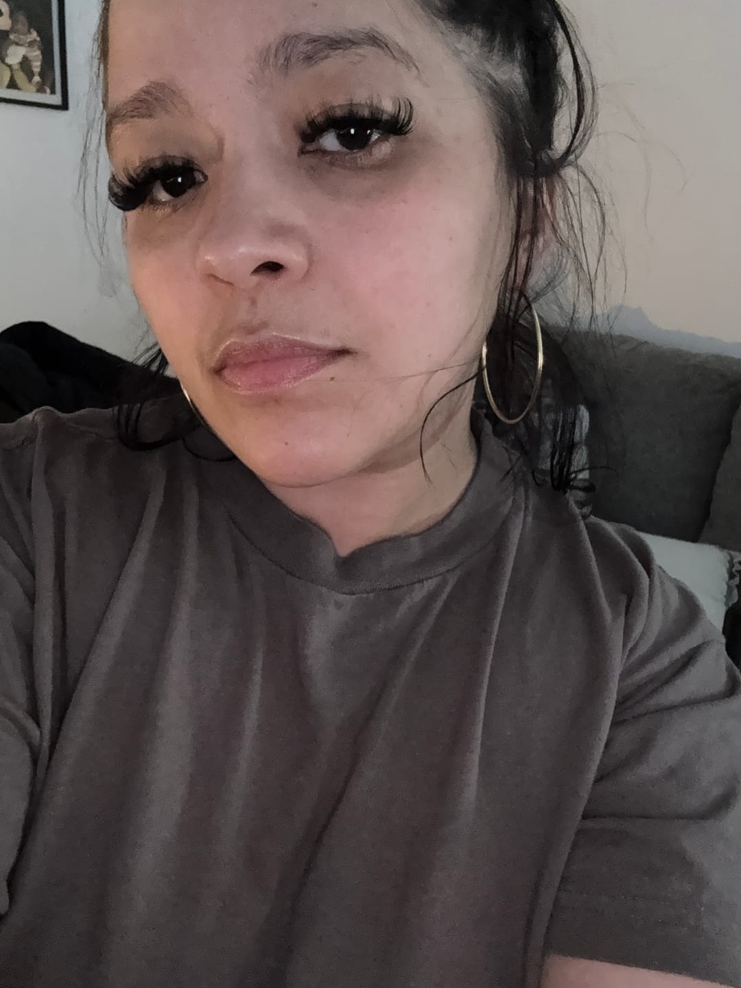 Customer photo review of Hoop Earrings