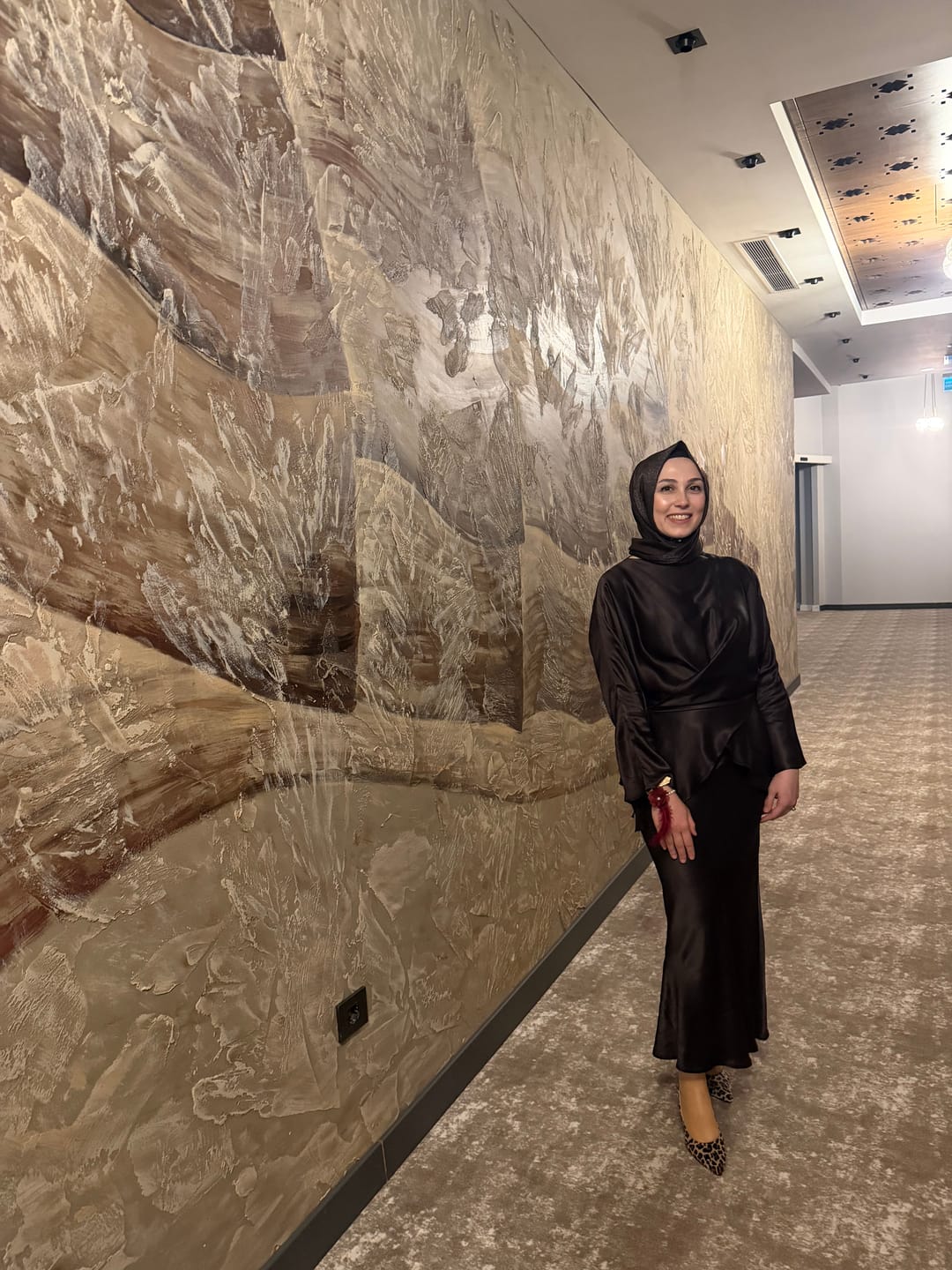 Customer photo review of %100 RAYON SATEN IŞILTILI TAKIM KAHVE