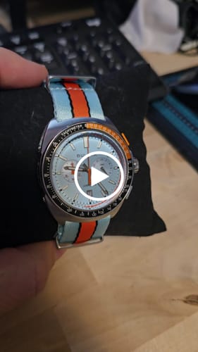 Customer video review of AlphaPremier - Racing Stripe - Blue Orange Black