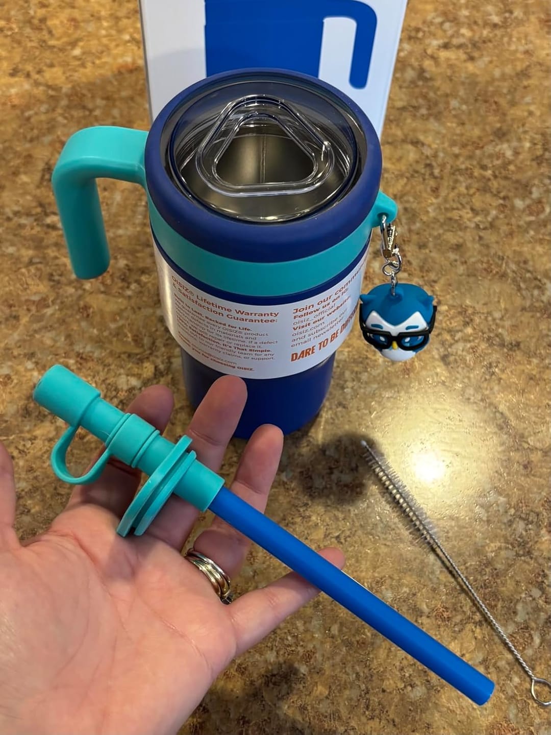 Customer photo review of OISIZ Figgy Kids Tumbler