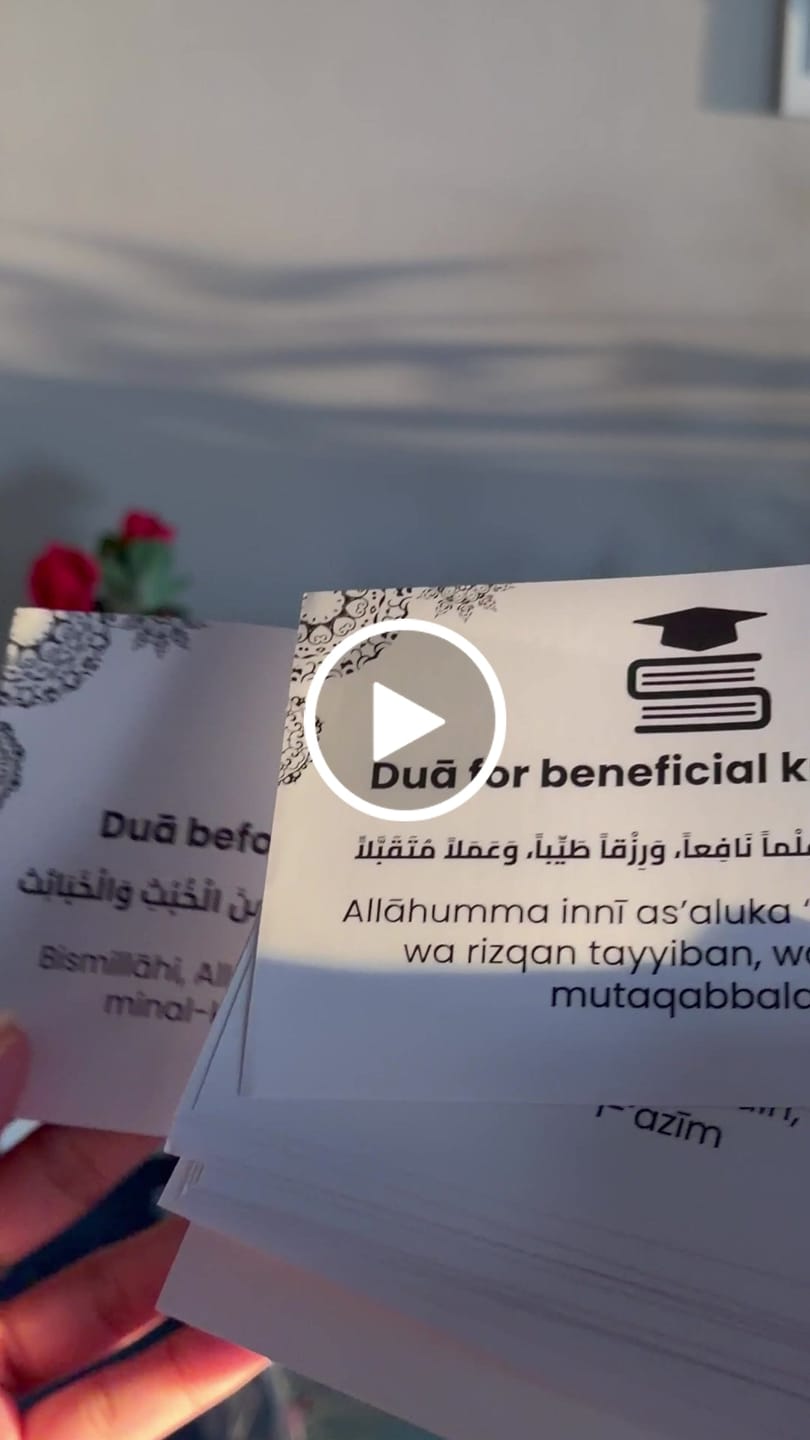 Customer video review of Set of 13 Duaa Transparent Stickers