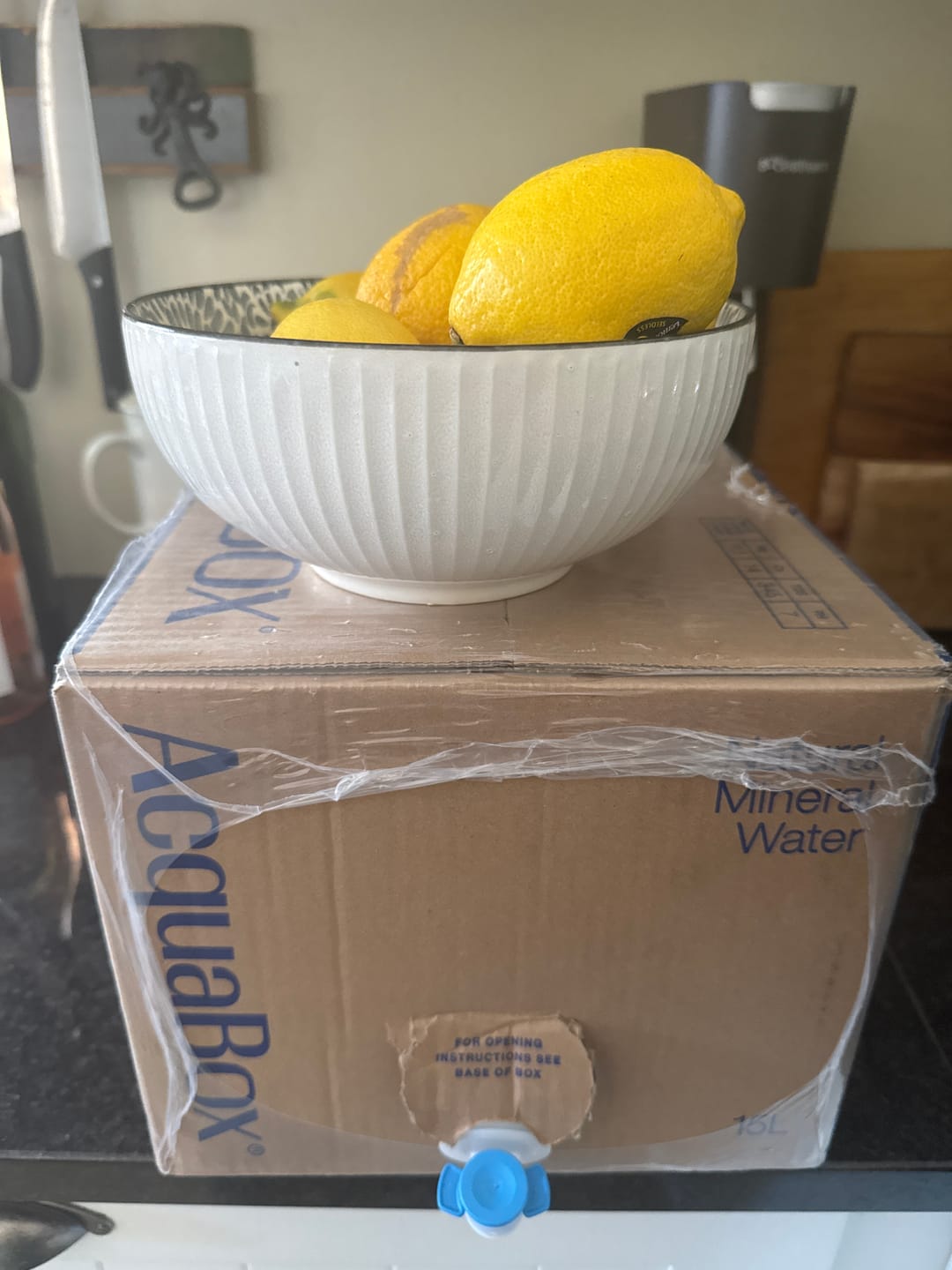 Customer photo review of AcquaBox 15L - Still Mineral Water (on tap Bag-in-Box)