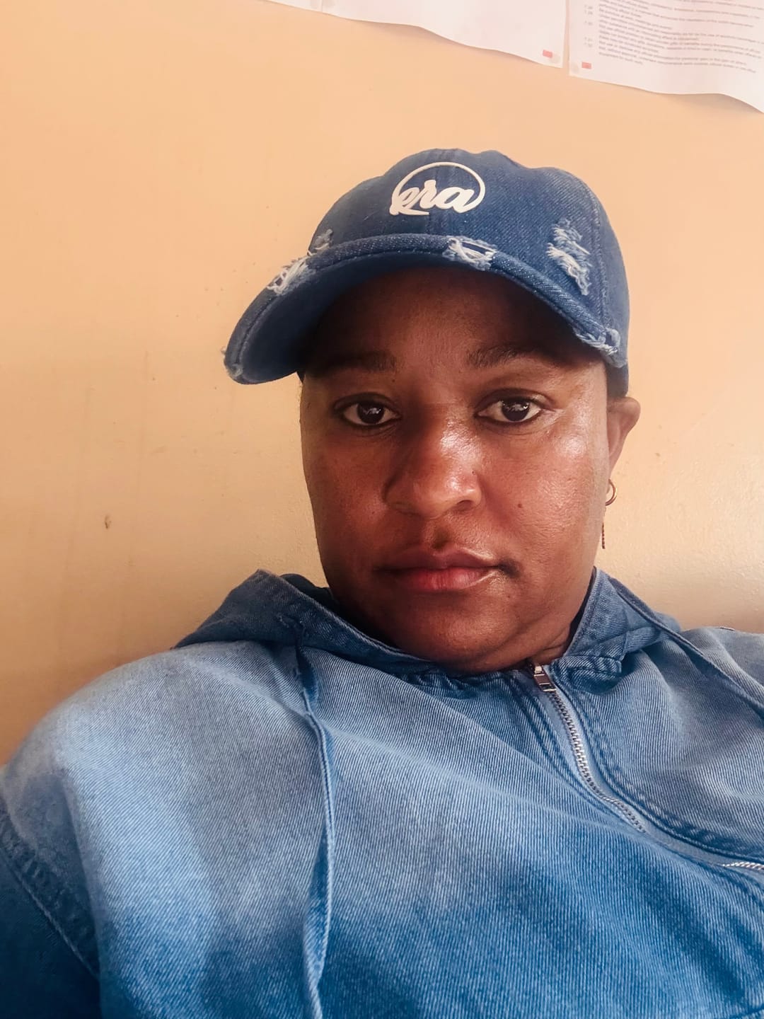 Customer photo review of Era Distressed Denim Cap